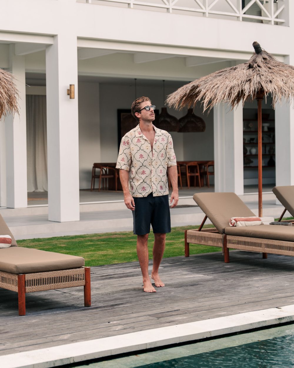 Poolside at a villa